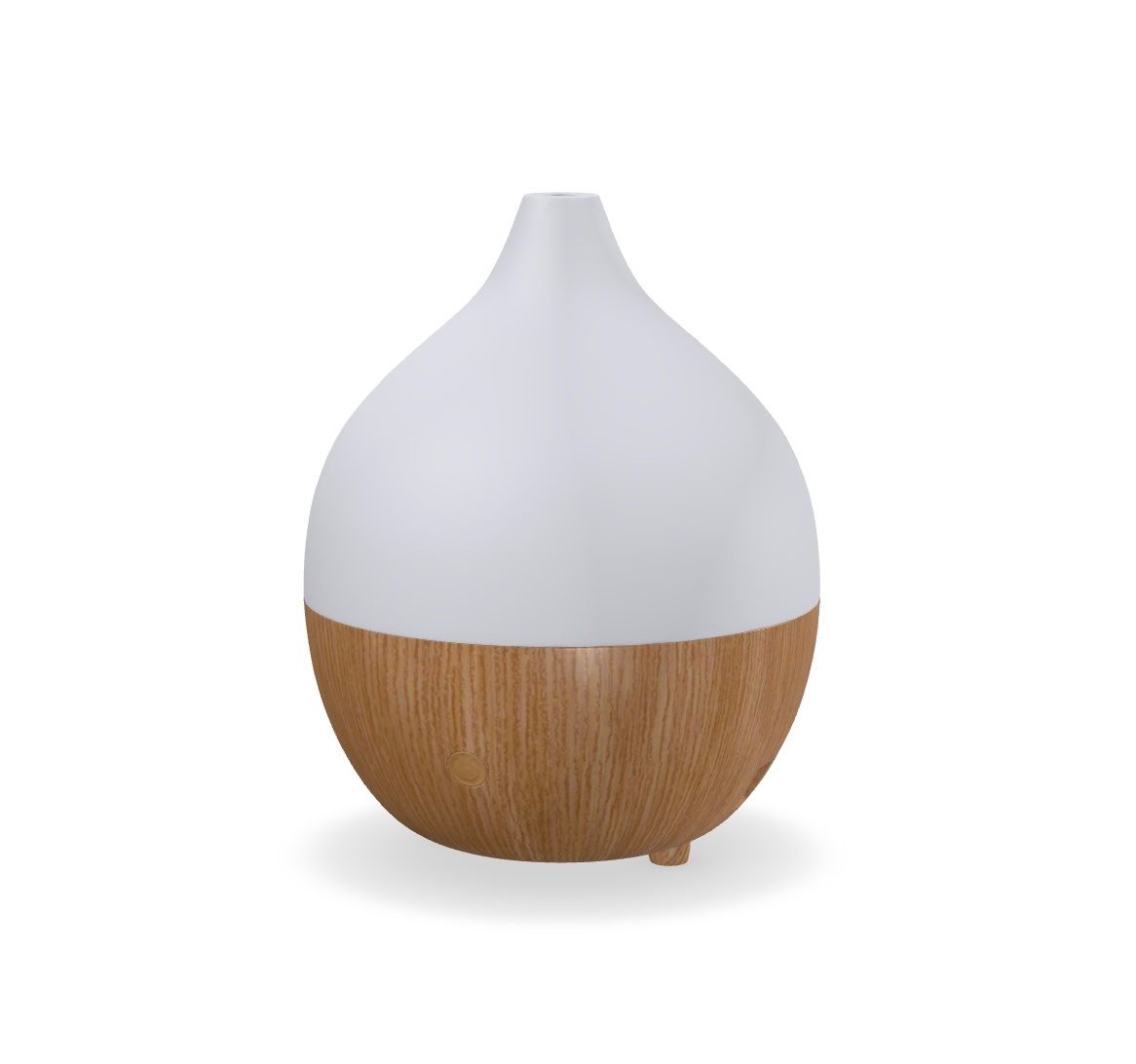 Duftöldiffusoren: Aroma Diffuser, 100ml weiss-braun Holzoptik – Neu und originalverpackt aus Basel von Seifehuesli 1