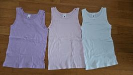 3er Set Palomino Unterhemden Gr. 134/140 Mädchen Sommer