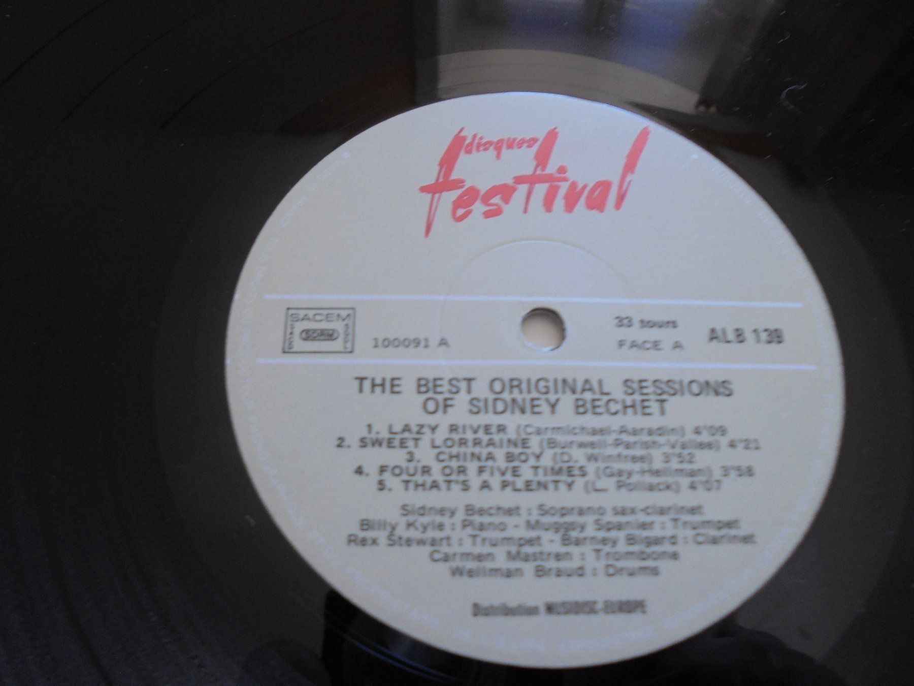 Dischi in vinile: SIDNEY BECHET " The best original sessions of ." 2 x LP /VG+ – Usato da Crissier venduto da Promopost 3
