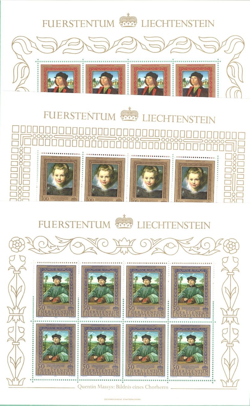 Tous les timbres: K^Bogen 1985    Gemälde    postfrisch – Neuf (Voir description) à Mellingen par Ginger