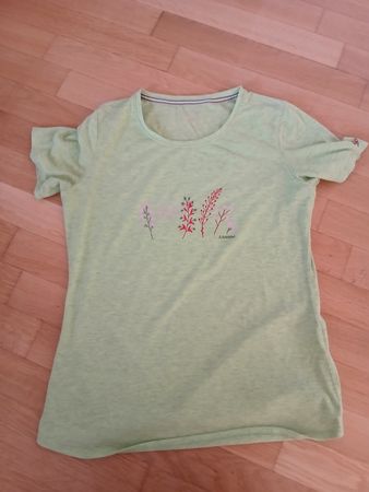 Damen T-Shirt Schöffel  hellgrün Grösse L mit Stickerei
