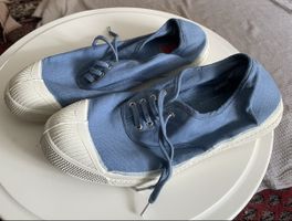 Baskets Bensimon bleues, taille 38, en toile (coton)