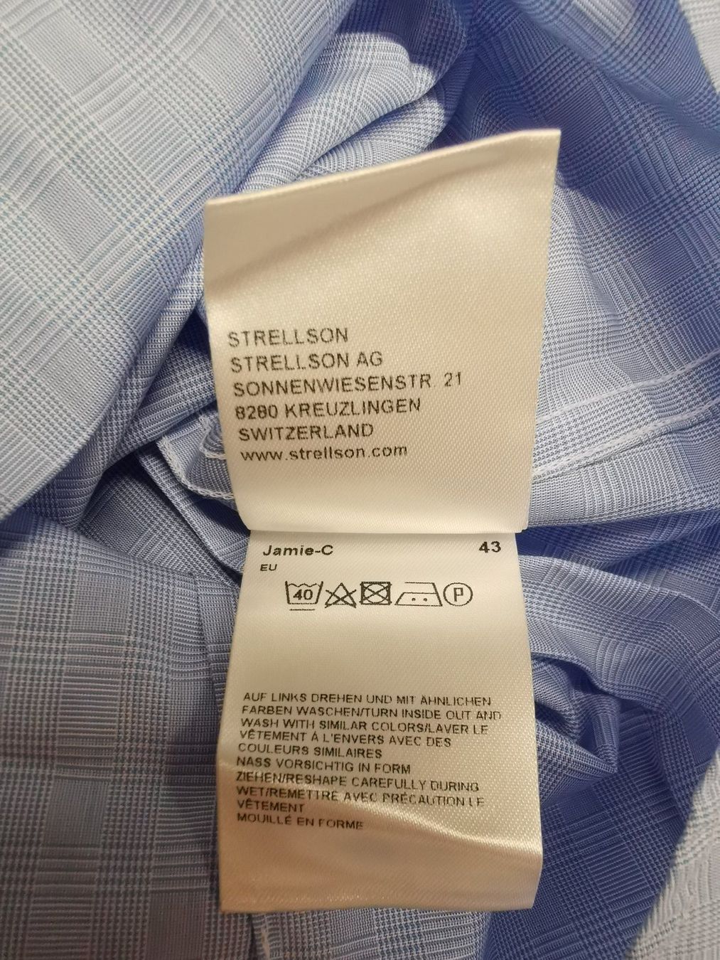 Strellson Camicie: Herrenhemd Langarm, hellblau strellson – Nuovo e nell'imballaggio originale da Seuzach venduto da NaehdesignMirjam 1