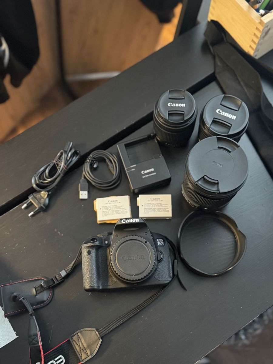 Canon Fotocamera: Canon EOS 700D Set mit Objektiven, Stativ und Tasche – Nuovo (secondo la descrizione) da Würenlos venduto da kik_xyw6 1