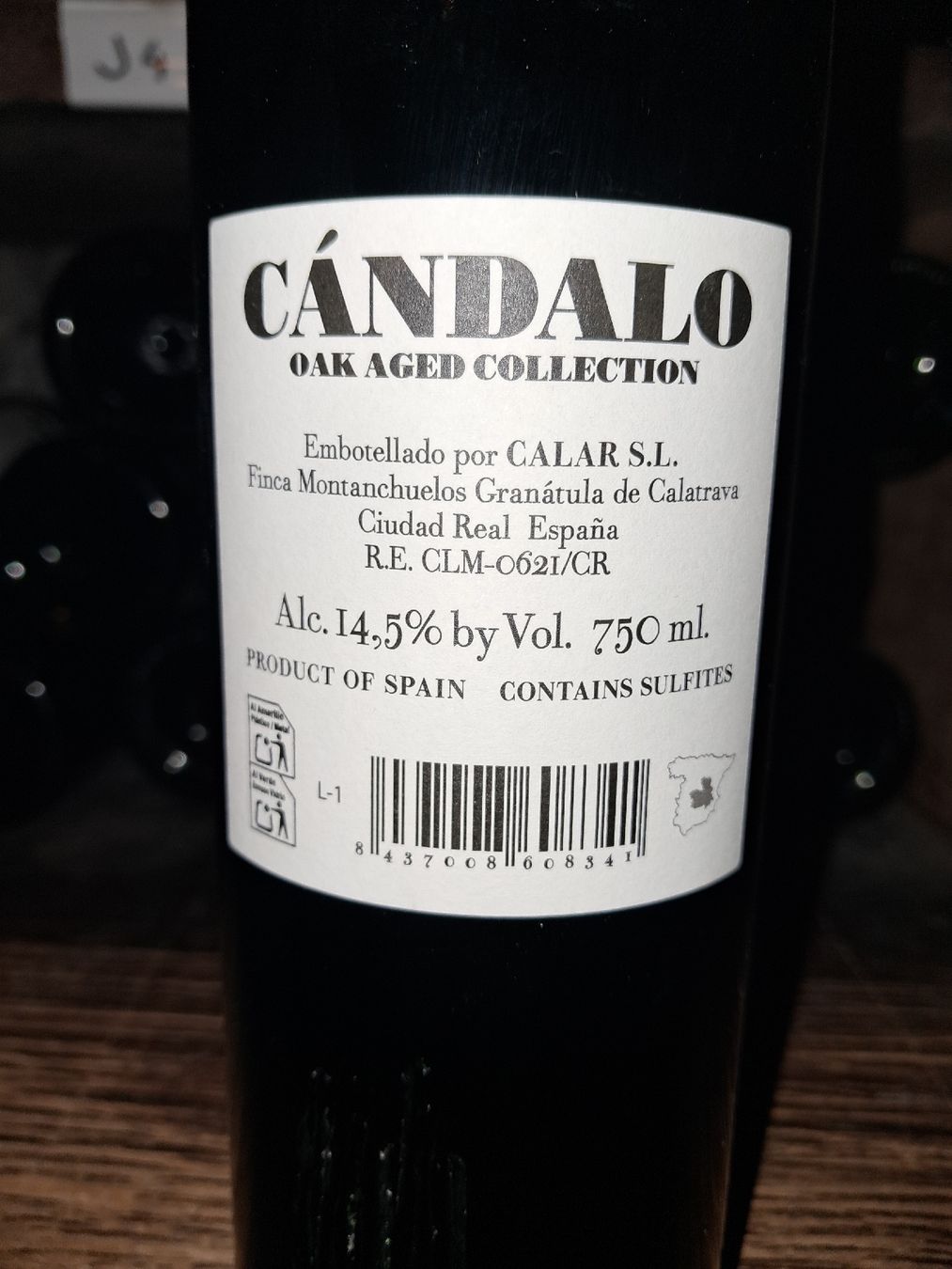 Vins: Cándalo "Oak Aged Collection" 2019 – Neuf avec emballage d'origine à Le locle par juliensaran 3