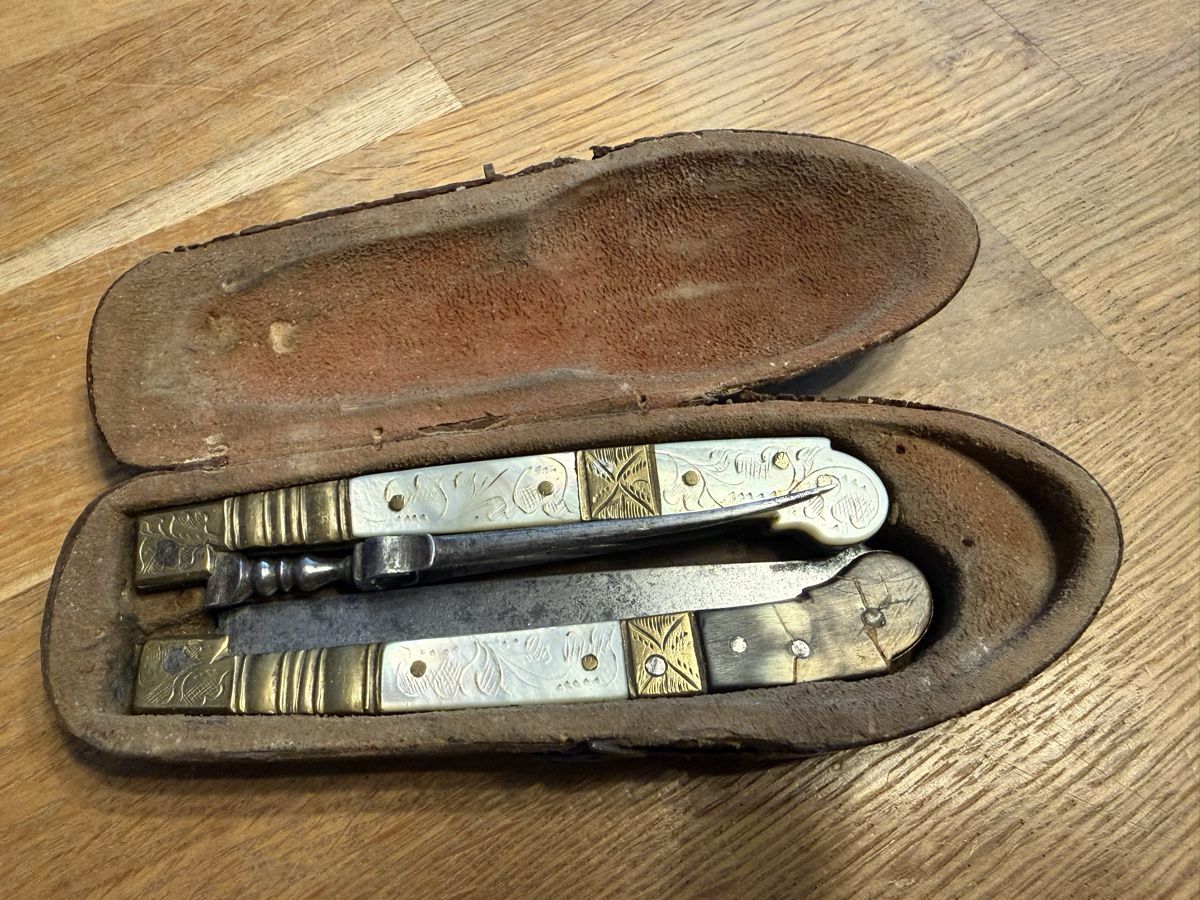 Coltelli tascabile: Antikes Messer & Gabel Set Museale Taschenmesser – Usato da Goldach venduto da Messerguru