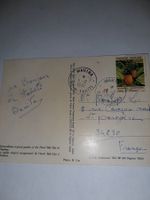 Carte post timbre de polynesie française