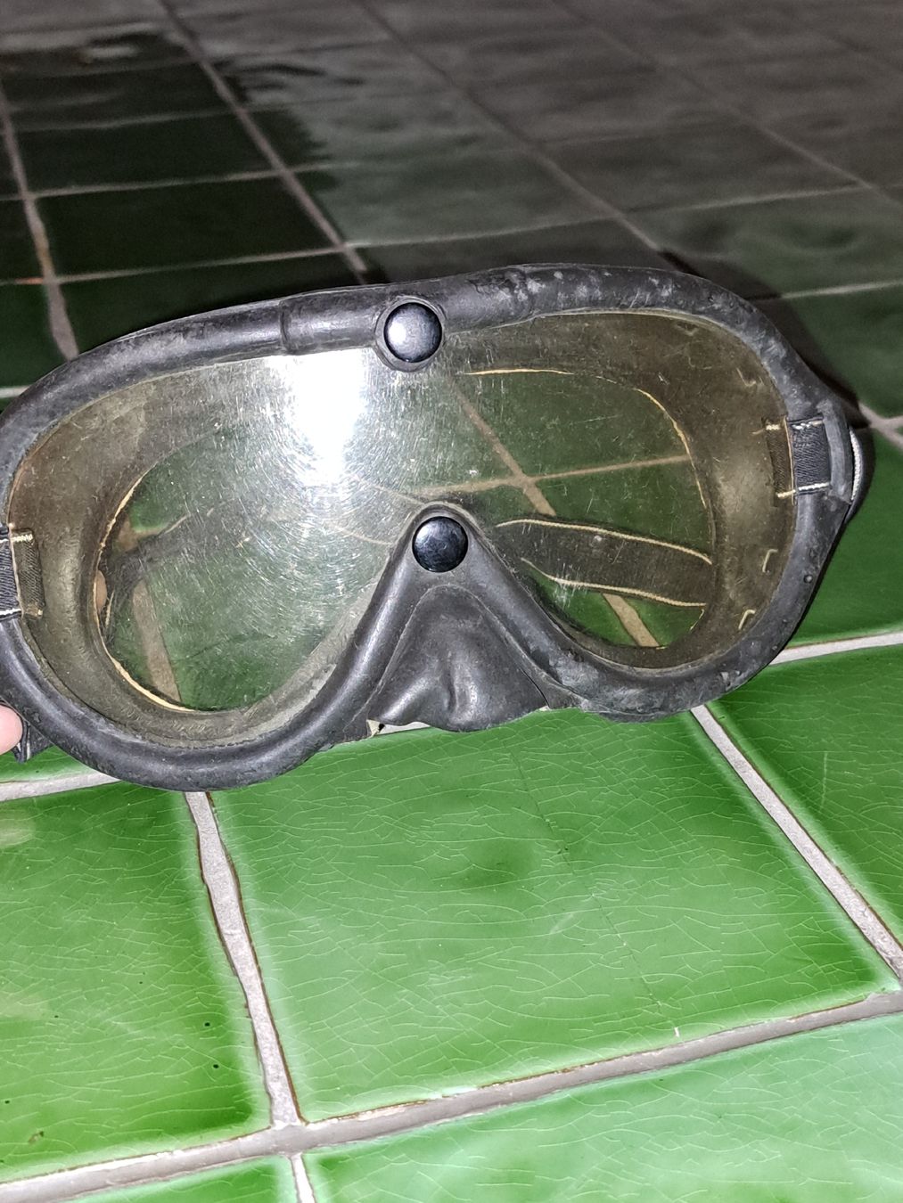 Brillen & Gläser: Vintage Fliegerbrille/Töfflibrille Oldtimer  – Gebraucht aus Kölliken von Upcycling-by-Mc-TAM