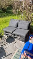 DIY Paletten-Sofa zu verkaufen - wetterbeständig