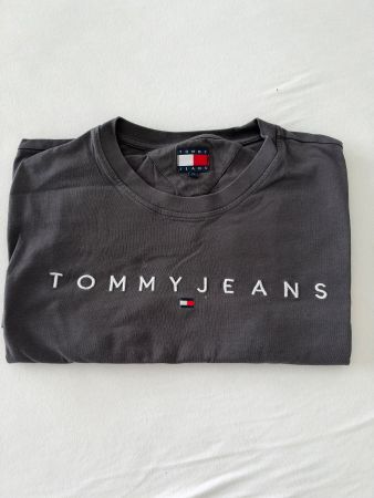 T-shirt Tommy Jeans, bleu gris, taille XL, d'occasion