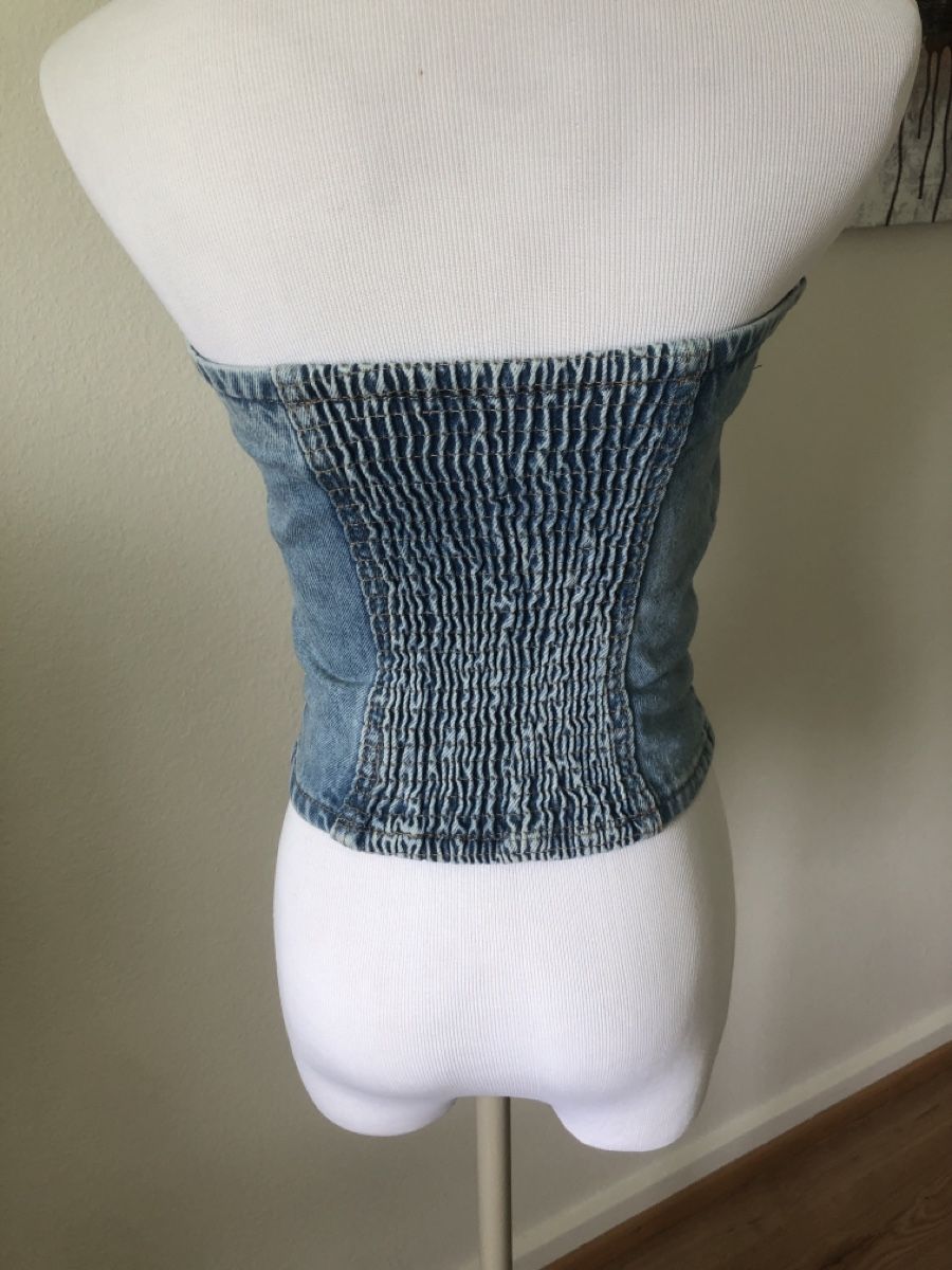 Pull&Bear Top: Damen Jeans Top Gr. 34 – Usato da Schaffhausen venduto da Fixier 2