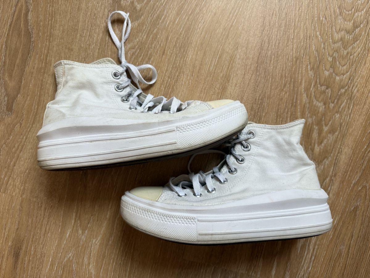 Converse Scarpe da donna: Baskets blanches plate-forme Converse All Star, p.39 – Usato da Tavannes venduto da Thriftshop 3