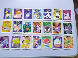 Pokémon Sticker Dunkin Boomer Nintendo 2000 Sammlung 85 Stk.
