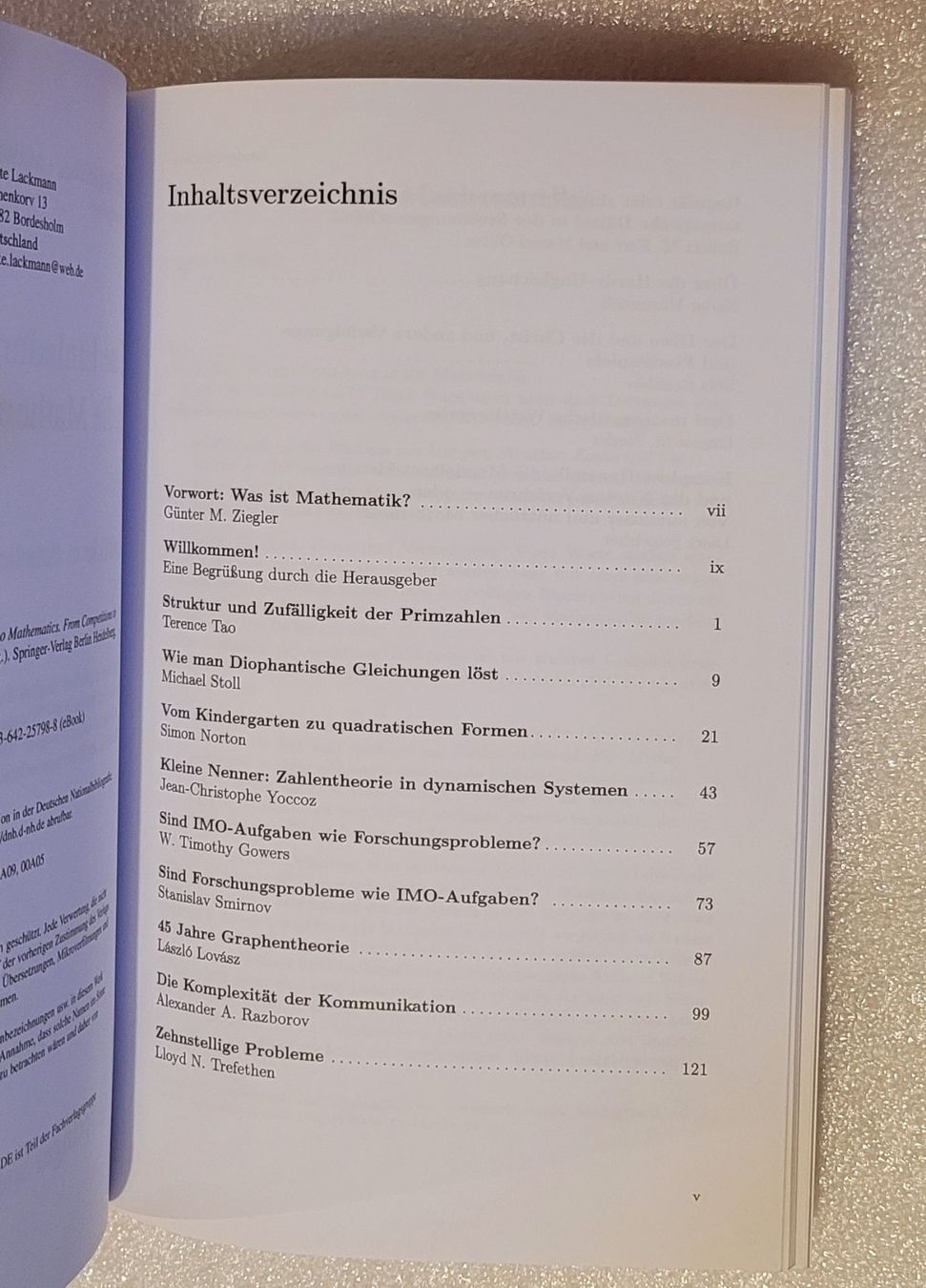 Livres: Eine Einladung in die Mathematik – Neuf avec emballage d'origine à Zürich par Avd 8
