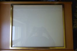 Antiker Bilderrahmen - Goldrahmen flaches Profil 28 x 46 cm