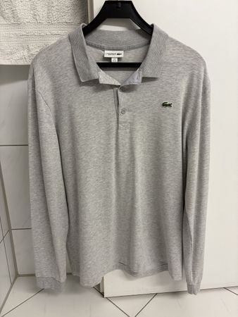 Lacoste Sport Langarm Polo grau Grösse XL Zustand gut