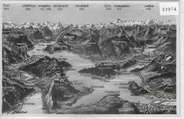 Luzern - Vierwaldstättersee - Panorama Relief