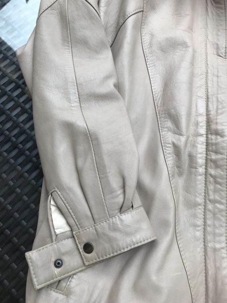 Giacche: Damen echtes Leder Jacke beige 38 – Usato da Bergdietikon venduto da antovale 1