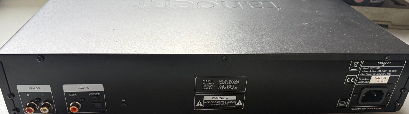 Sistemi audio & multimediali: Lecteur CD TANGENT Exeo CDP – Usato da Coeuve venduto da ABsold 1