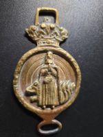 antike Pilger Medaille Amulett, St. Rochus St. Antonius ?
