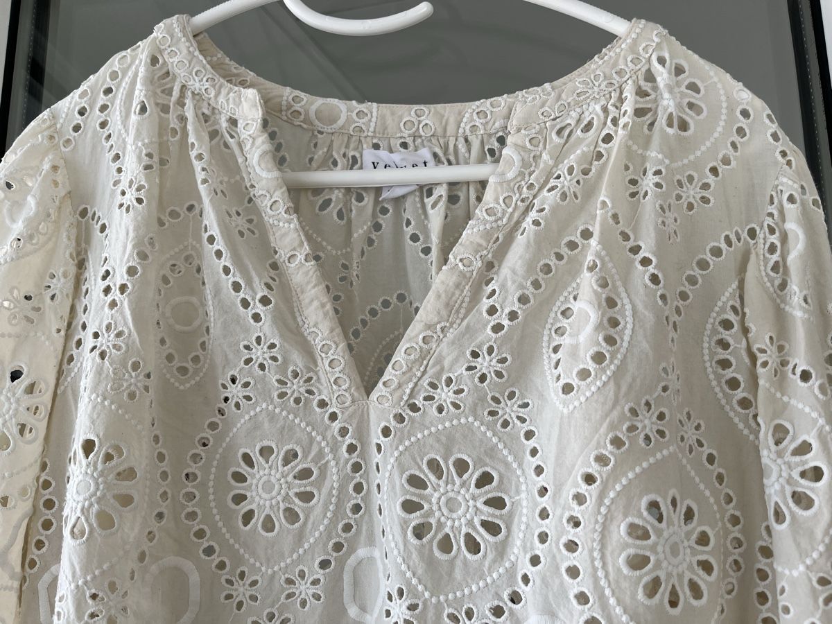 Camicette: Velvet Spitzen Bluse mit Top – Nuovo (secondo la descrizione) da Kerns venduto da osco01