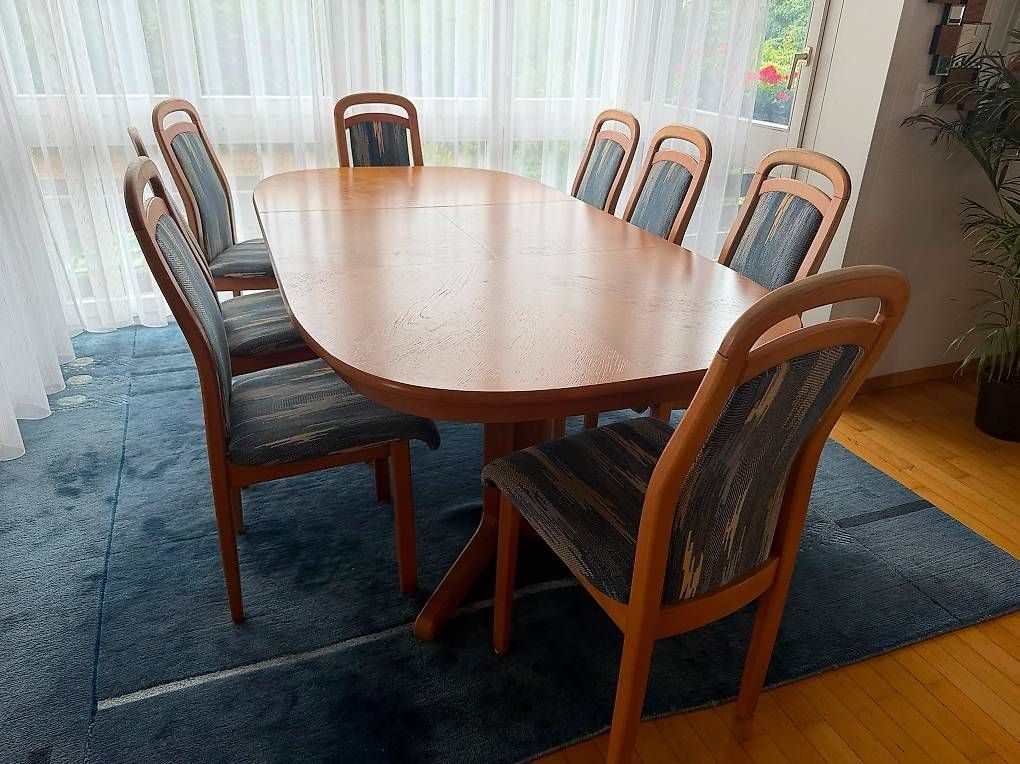 Tables: Esstisch Buche inkl. 8 Stühlen – D'occasion à Holzhäusern / Rotkreuz par C.I.01 2