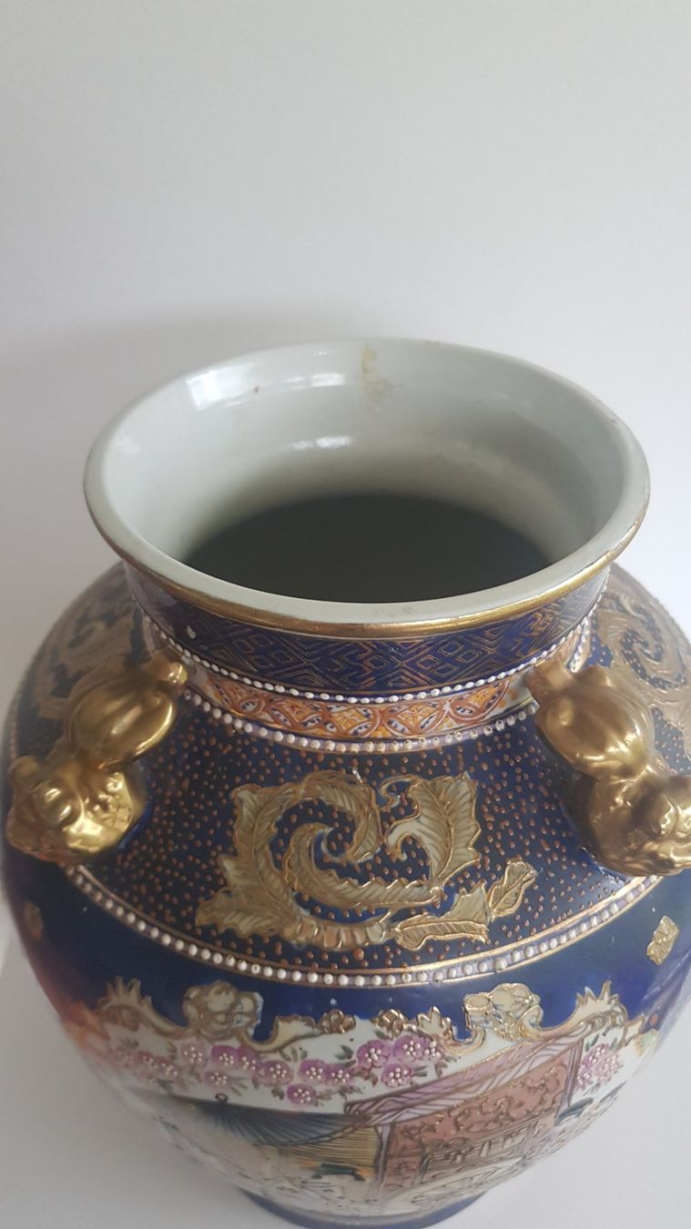Vasen & Gefässe: Grosse Satsuma Vase aus Privatnachlass – Gebraucht aus Horw von Kunstreich7 2