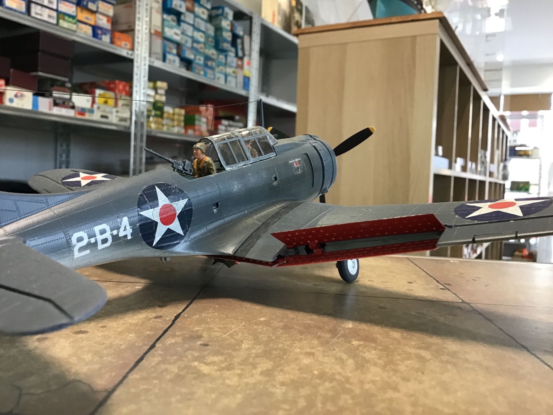 Modellbausätze & Standmodelle: Flugzeugmodell Douglas SBD Dauntless im Massstab 1:48 – Neu (gemäss Beschreibung) aus Männedorf von Modell-Spezialisten 3
