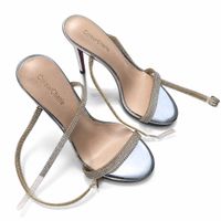 Colourcherie Strass High Heels Silber Gr. 36 – Elegant