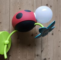 Wandleuchte Kinderzimmer Blume Maikäfer