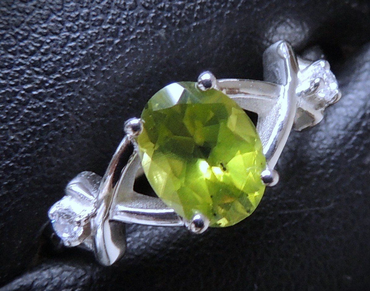 Anelli: Peridot Silber 925 Fingerring Gr. 57 – Nuovo (secondo la descrizione) da Waldenburg venduto da schaller707