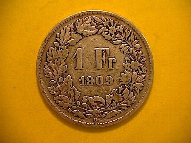 Tutti le monete: 1 Fr. 1909 – Usato da Buchs AG venduto da Ged8