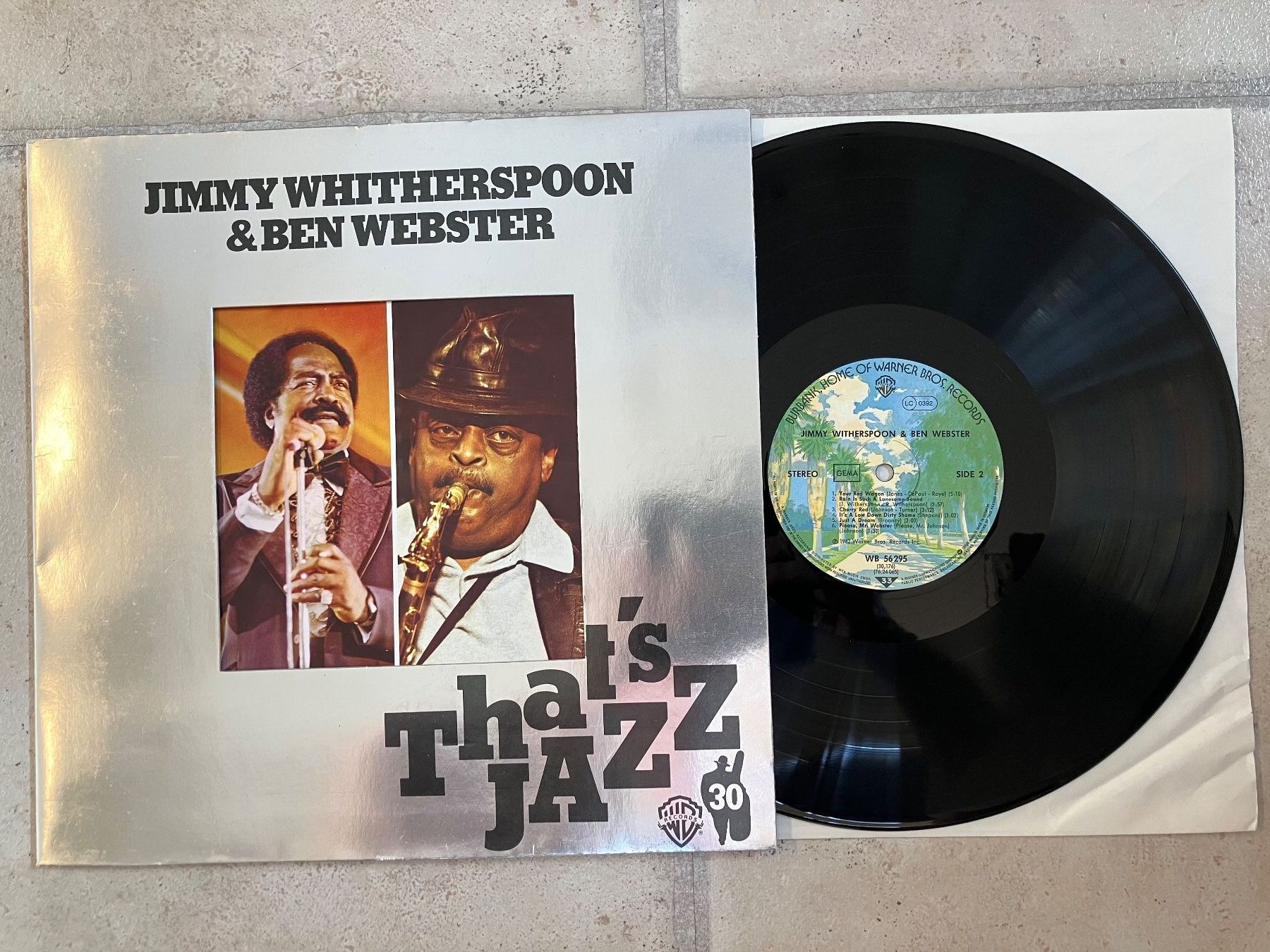 Dischi in vinile: Jimmy Whitherspoon & Ben Webster, LP Jazz – Usato da Widen venduto da DexterGordon