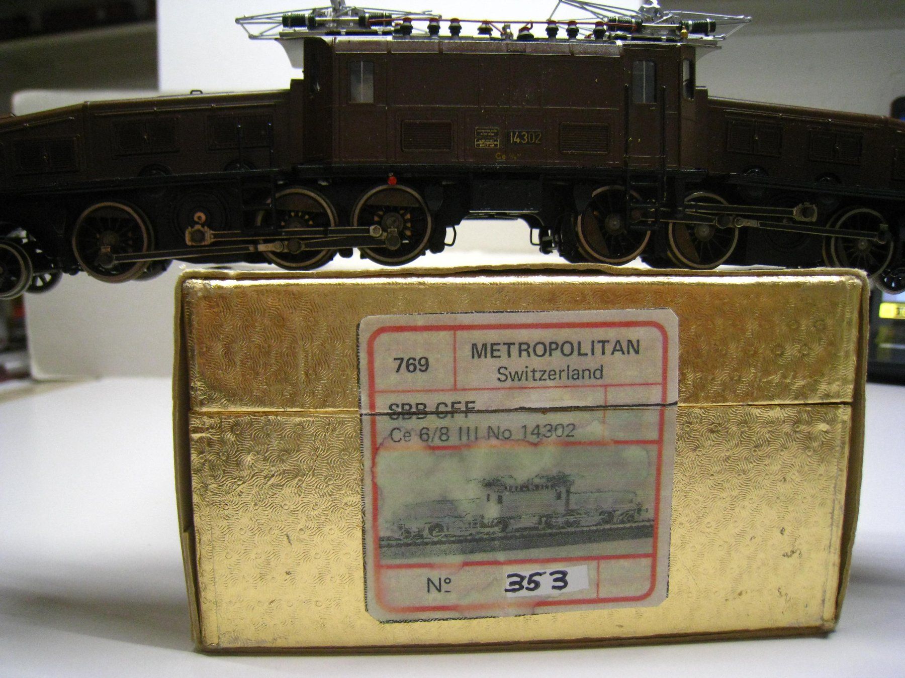 Metropolitan Modellini di ferrovie: Metrop SBB Ce 6/8 ''' 14316 Krokodil,  743 – Usato da Buchs ZH venduto da swiss-train 9
