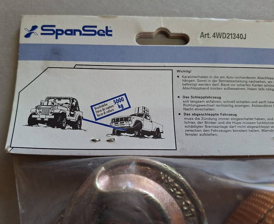 Corde di traino: SpanSet Abschleppband 5 m 5000 kg originalverpackt – Nuovo e nell'imballaggio originale da Rüti ZH venduto da Liliane_market 3