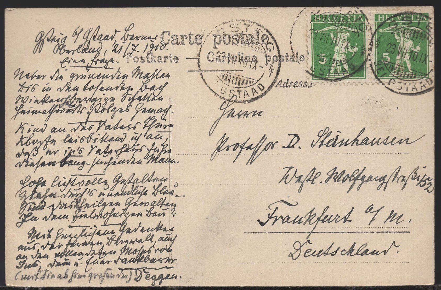 Cartoline postali: Col du Sanetsch, Glacier de Zanfleuron – Usato da Aarau venduto da kufi44 1