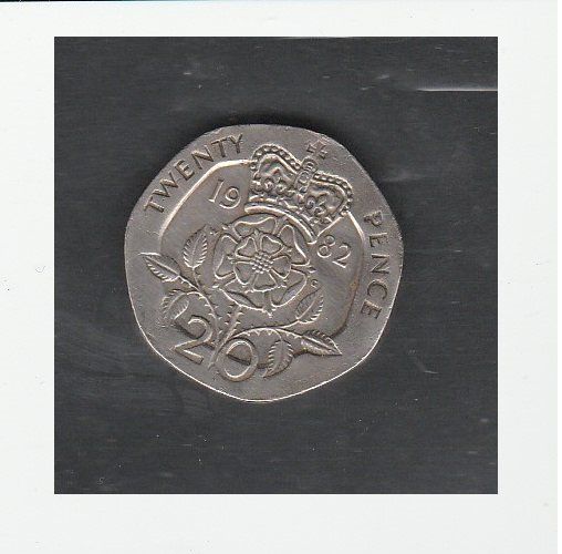 Alle Münzen: 20 Pence von 1982 England – Gebraucht aus Castiel von mc2017 1