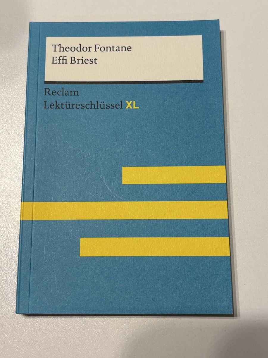 Libri: Effi Briest - Reclam Lektüreschlüssel XL – Nuovo (secondo la descrizione) da Zürich venduto da haj_cp28