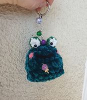 Amigurumi Schlüsselanhänger häckeln Frosch