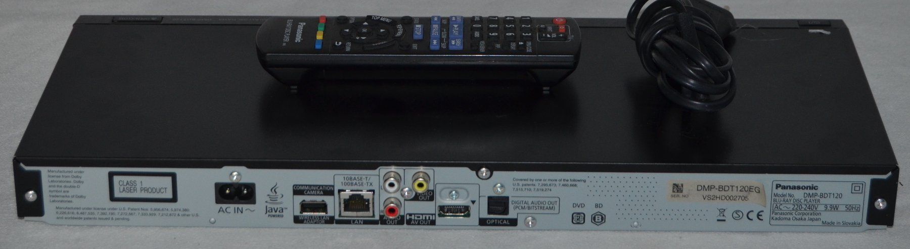 Panasonic Lettore multimediale & Streamer: Panasonic DMP-BDT120 3D Blu-Ray Player – Usato da Collonges venduto da arashee 2