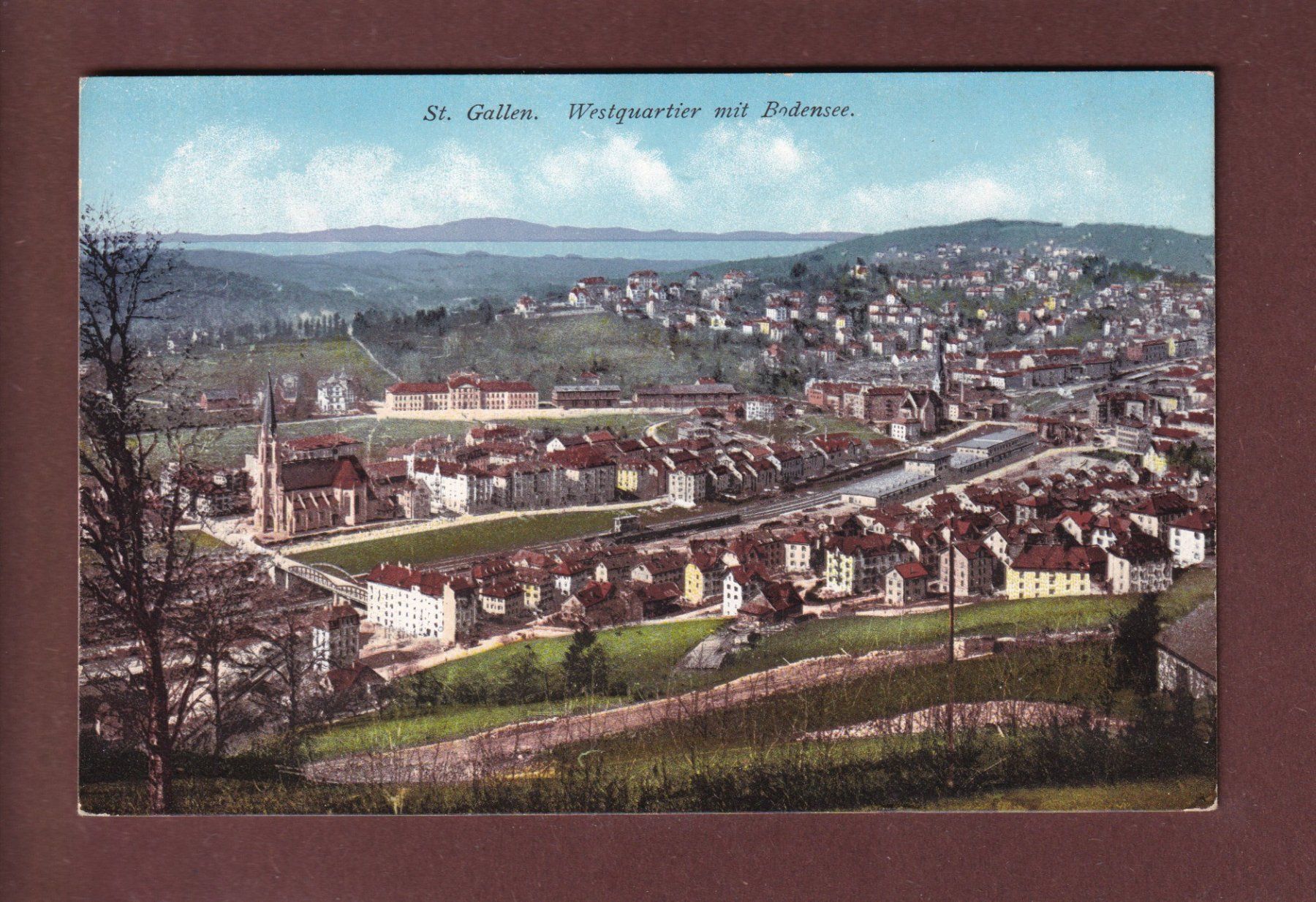 Cartoline postali: ST. GALLEN - Westquartier – Usato da Pully venduto da nicecards