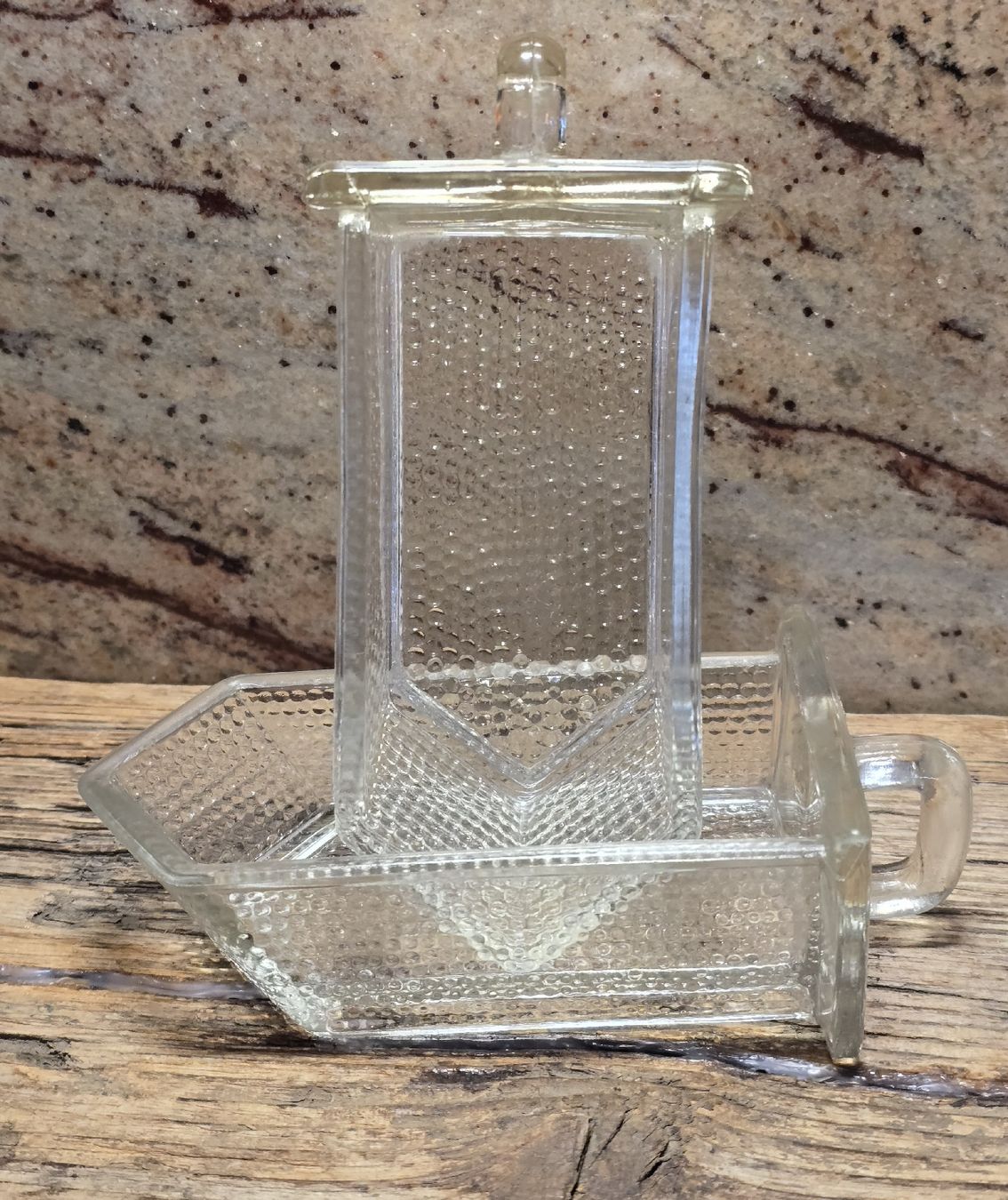 Bicchieri: Zwei vintage Glasschütten – Usato da Walkringen venduto da Vanuca 1