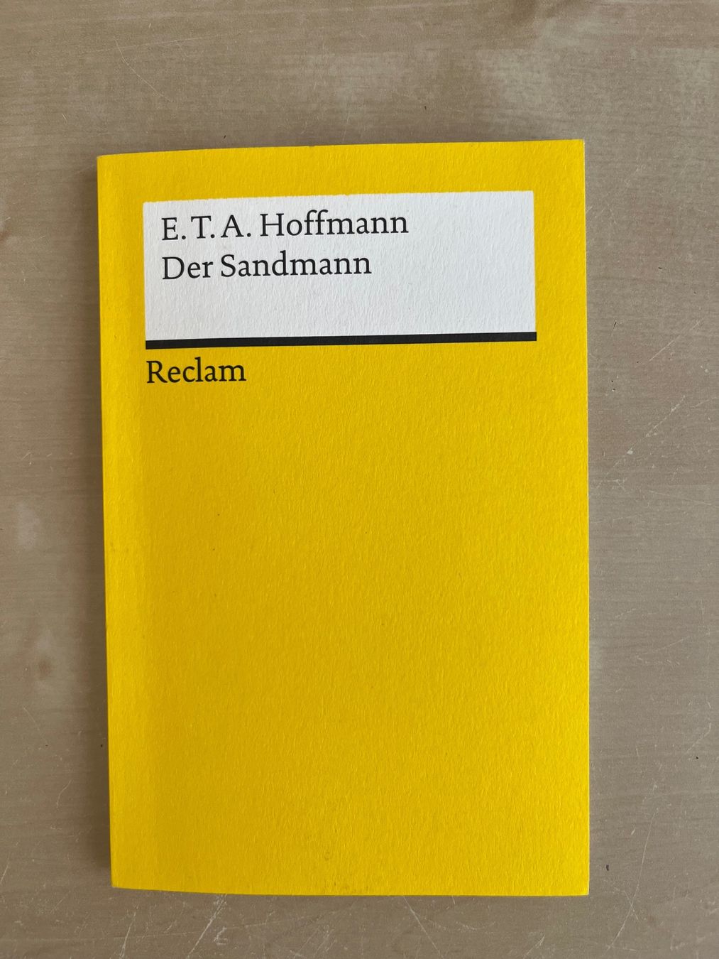 Bücher: Der Sandmann - E.T.A. Hoffmann - Reclam – Gebraucht aus Wettingen von gaphda