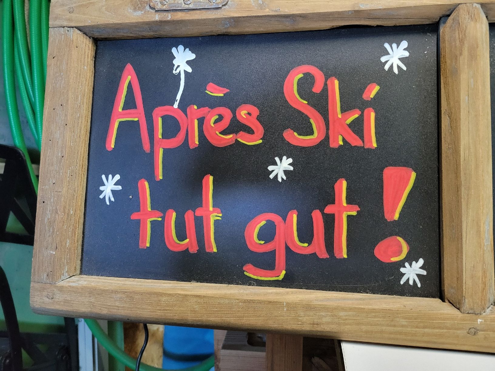 Fenster: Massiver Alter Fensterrahmen mit Werbung  – Gebraucht aus Flims Dorf von Snowhite74 3