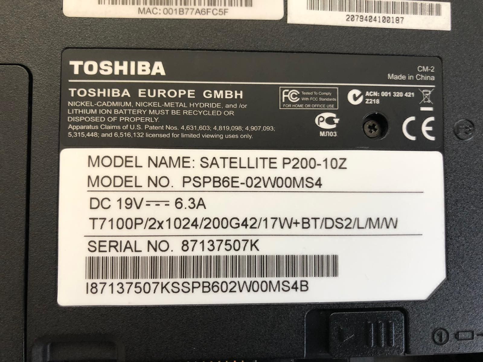 Notebook: Toshiba Satelite P200-10Z – Difettoso da MAGDEN venduto da GoldenEagle2020 6