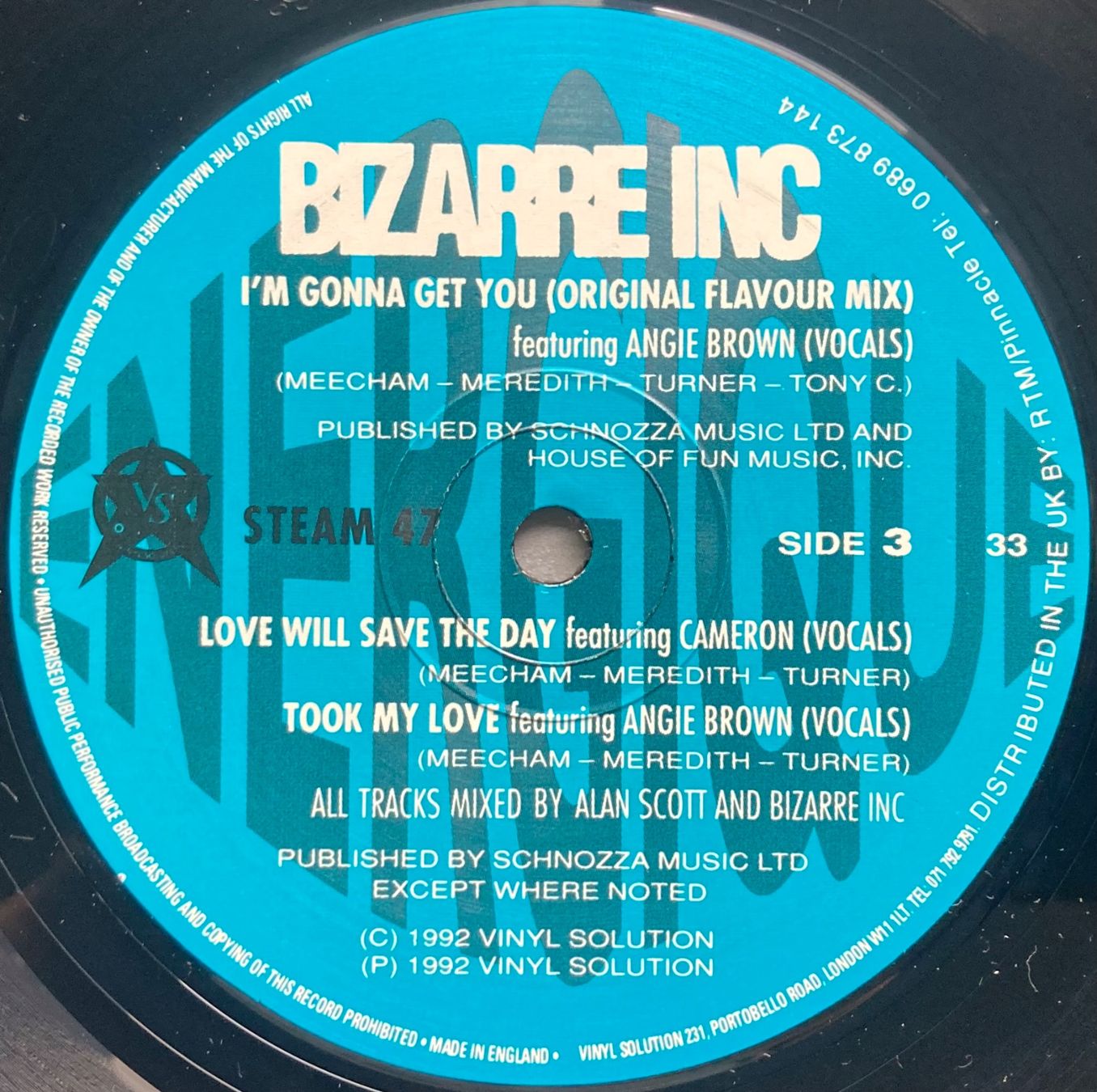 Dischi in vinile: BIZARRE INC - ENERGIQUE – Usato da Poliez-Pittet venduto da Newtown-Records 5