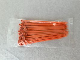Fluoreszierende Kabelbinder Orange- 100 Stk. L=200mm B=4.8mm