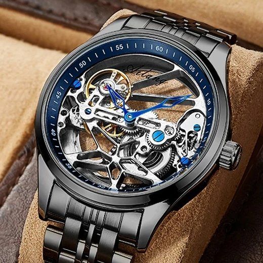 Uhren Skeleton Automatikuhr Edle Skelett Automatik Uhr Armbanduhr