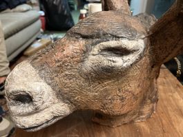 Kunst Wildesel aus Terracotta, Figur (D)