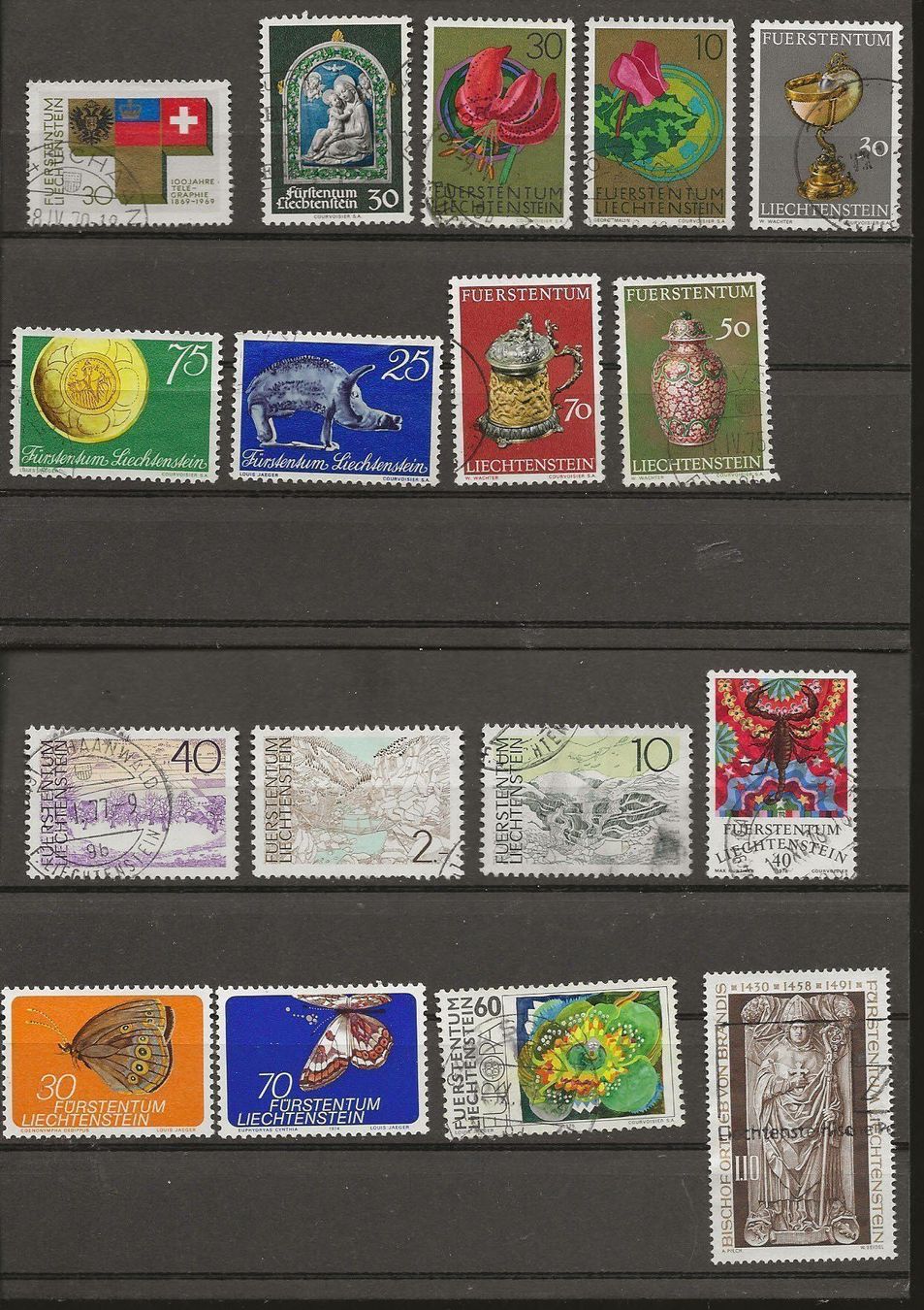 Tutti i francobolli: FL Lot 06 1969... – Usato da Sion venduto da PierreP01